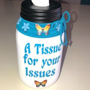 HANDCRAFTED MASON JAR TISSUE DISPENSER